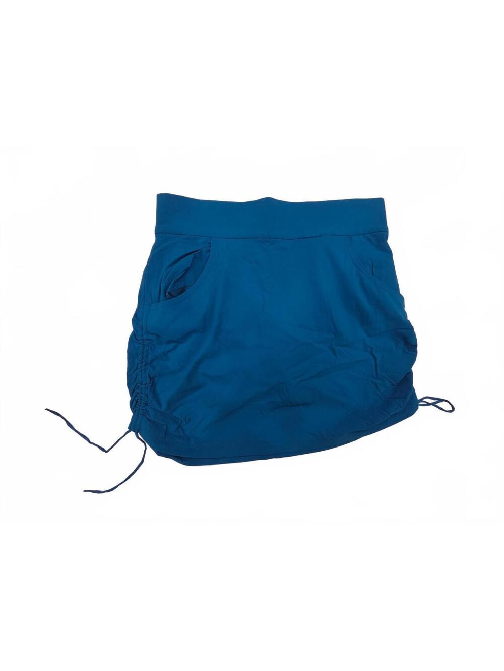 Columbia Anytime Casual Skort Blue Omni-Shield Cinch Sides Shorts Womens M